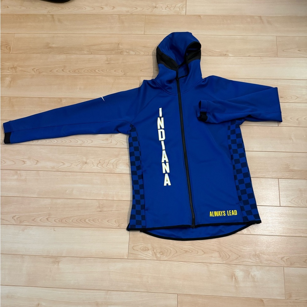 Men’s Indiana Pacers 2019/20 earned edition showtime full zip performance hoodie